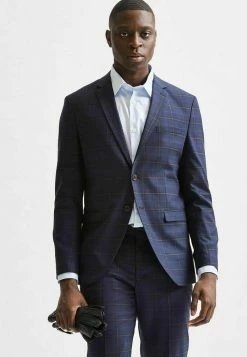 Remise 🔔 Selected Homme KOMFORTSTRETCH FENSTERKARO - Blazer - Dark Blue 👏 -Selected Homme Soldes Boutique de6bae19c4c34df6988a109f25117887