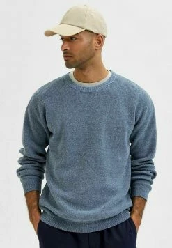 Vente flash 🌟 Selected Homme Pullover - Blue Fog 😍 -Selected Homme Soldes Boutique dee41074ecf24224916fb64629835876