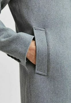 Remise 🔥 Selected Homme Manteau Classique - Grey Melange ⭐ -Selected Homme Soldes Boutique df1f61b36e374dddb705ffb48cf17cd0