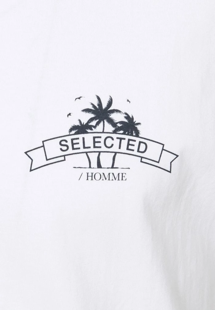 Le moins cher 🥰 Selected Homme SLHRELAXEDMILO ONECK TEE - T-shirt Imprimé - White/back 🧨 6 Le moins cher 🥰 Selected Homme SLHRELAXEDMILO ONECK TEE - T-shirt Imprimé - White/back 🧨 – Image 6