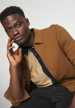 Meilleure vente 🔔 Selected Homme MASON BLOCK - Polo - Incense/oatmeal/sky Captain 💯 -Selected Homme Soldes Boutique e292cc0234e4400492e34376f2325591