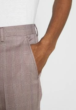 Budget ❤️ Selected Homme SLHSLIM KNOXLOGAN CHECK - Pantalon Classique - Red Dahlia/white 🛒 -Selected Homme Soldes Boutique e310e00684564b19a88fea4a965b9822