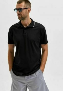 De gros ⌛ Selected Homme KURZÄRME - Polo - Black ✔️ 9 De gros ⌛ Selected Homme KURZÄRME - Polo - Black ✔️ -Selected Homme Soldes Boutique e394472816c44f3f9cedcc6b80487e44