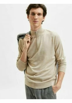 Sortie 🔥 Selected Homme Pullover - Simply Taupe 😉 -Selected Homme Soldes Boutique e409beb523204332bdb794dd99ffd247