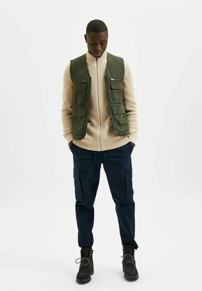 Meilleur prix 😍 Selected Homme WESTE UTILITY-STIL - Veste Sans Manches - Dark Green 🔥 4 Meilleur prix 😍 Selected Homme WESTE UTILITY-STIL - Veste Sans Manches - Dark Green 🔥 – Image 4