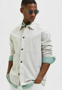 Nouveau 😉 Selected Homme Chemise - Oatmeal 😍 -Selected Homme Soldes Boutique e4a3fc793b9344fb9590c503cfc6140d