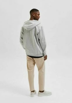 Bon marché ❤️ Selected Homme LÄSSIGES - Sweat à Capuche - Light Grey Melange 😉 -Selected Homme Soldes Boutique e4e607f4c1a646f79908feace6d81e9c