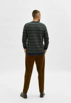 Bon marché 🔔 Selected Homme SLHALFIE CREW CAMP - Pullover - Forest Night ❤️ -Selected Homme Soldes Boutique e58e1be12b254dc1846fdc21f11528bb