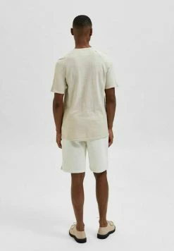 Le moins cher 😉 Selected Homme T-shirt Basique - Egret 🔥 -Selected Homme Soldes Boutique e5ea7a382ffd4295b8eac11b970dbbf7