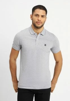 Le moins cher 🤩 Selected Homme SLHARO EMBROIDERY - Polo - Medium Grey Melange 🔥