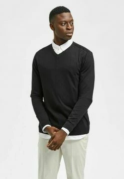 De gros 🧨 Selected Homme Pullover - Black 👍