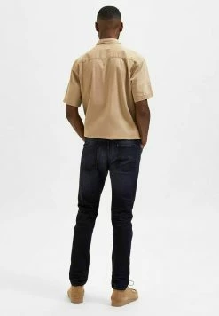 Vente flash 🛒 Selected Homme SLIM FIT - Jean Slim - Dark Grey Denim 🔔 -Selected Homme Soldes Boutique e823e9070abe41e5835e75b10ef026dc
