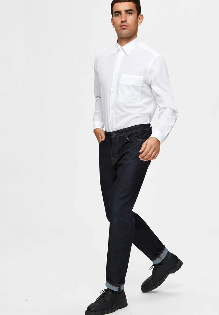 Meilleure affaire 🔔 Selected Homme Jean Droit - Black Denim 🔔 4 Meilleure affaire 🔔 Selected Homme Jean Droit - Black Denim 🔔 – Image 4