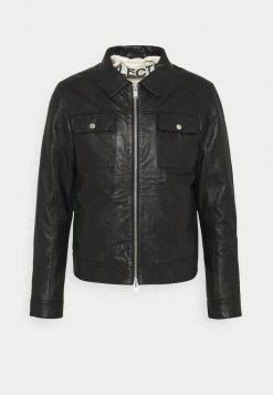 Budget ✨ Selected Homme SLHICONIC BLOUSON - Veste En Cuir - Black 😍 -Selected Homme Soldes Boutique e9e326f802d543868a948b1f6990879c
