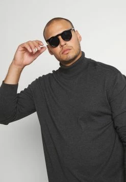 Tout neuf 🎁 Selected Homme SLHBERG ROLL NECK - Pullover - Anthracite Melange 👏 -Selected Homme Soldes Boutique ead263826b23485ba3dee93ac5ce496b