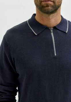 Remise ✔️ Selected Homme Polo - Navy Blazer ⌛ -Selected Homme Soldes Boutique ec59193e471840beaa947693c28aaa61