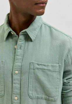Grosses soldes ⌛ Selected Homme SLHSLIMNICO - Chemise - Granite Green 👏 -Selected Homme Soldes Boutique ec9cf82147d94e9b8f1df7eb881209f9