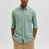 Grosses soldes ⌛ Selected Homme SLHSLIMNICO - Chemise - Granite Green 👏