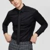 Bon marché 🧨 Selected Homme SLHSLIMPEN - Chemise Classique - Black 🥰