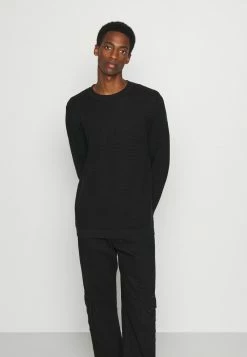 Coupon 🛒 Selected Homme SLHMASEI CREW NECK - Pullover - Black 🛒 -Selected Homme Soldes Boutique f0a03f36370f42e7bcbca562bee99eca