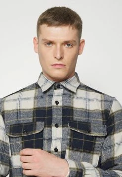 Top 10 😉 Selected Homme SLHLOOSEKELLEN OVERSHIRT - Veste Mi-saison - Dark Blue 🎉 -Selected Homme Soldes Boutique f0d706f6e3594001bef78cf2ab5bb80b