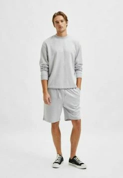 Meilleure affaire 🎉 Selected Homme SLHLOOSEAAREN - Short - Grey Melange ✨ -Selected Homme Soldes Boutique f19fe0a1ef384af38f2d8db3d57c64ed