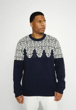 Top 10 🔥 Selected Homme SLHSNOWDEN CREW NECK - Pullover - Sky Captain/egret ✔️