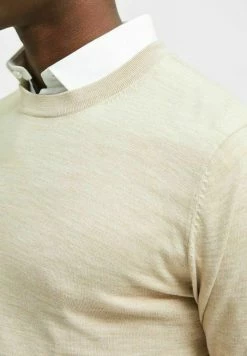 Meilleure vente 🥰 Selected Homme SLHTOWN - Pullover - Simply Taupe 🎁 -Selected Homme Soldes Boutique f21fe1293df648cdab1630eaa2a40c4f