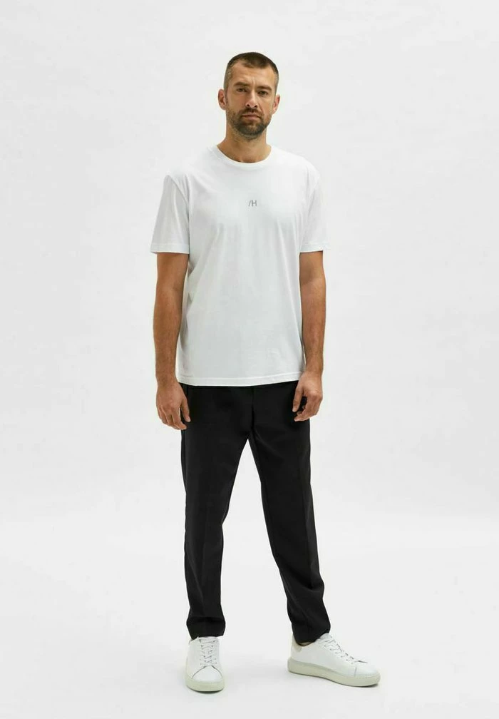 Meilleure vente 🌟 Selected Homme KURZE ÄRMEL - T-shirt Basique - White 🥰 2 Meilleure vente 🌟 Selected Homme KURZE ÄRMEL - T-shirt Basique - White 🥰 – Image 2