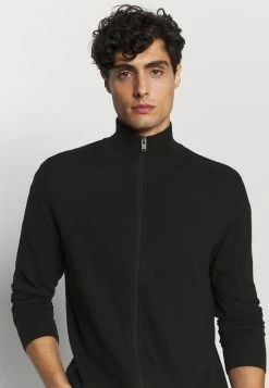 Top 10 🔔 Selected Homme SLHBERG FULL ZIP CARDIGAN - Gilet - Black 🌟 -Selected Homme Soldes Boutique f38ef5cbaef2448b9b1fe4cf20a97da8