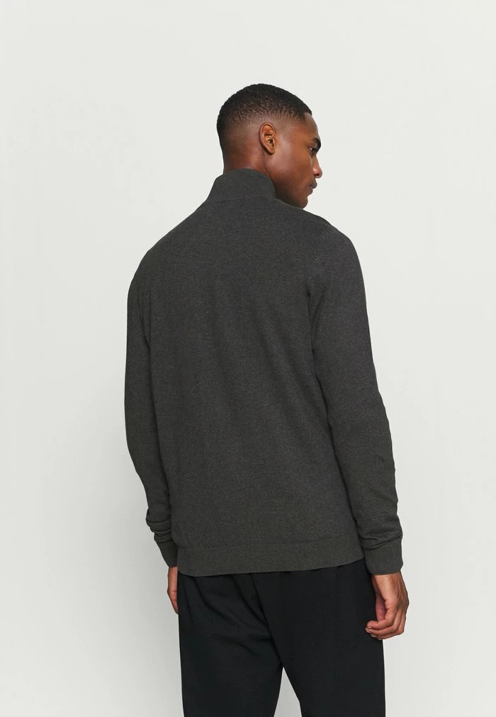 Sortie 🥰 Selected Homme SLHBERG FULL ZIP CARDIGAN - Gilet - Antracit/melange 💯 3 Sortie 🥰 Selected Homme SLHBERG FULL ZIP CARDIGAN - Gilet - Antracit/melange 💯 – Image 3