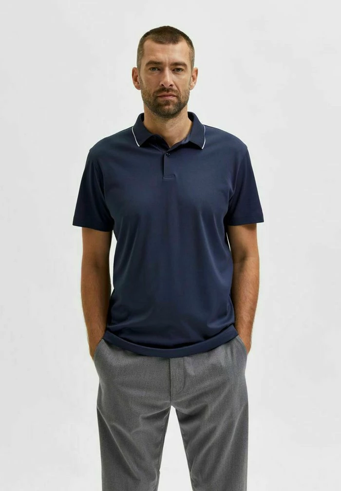 Acheter 💯 Selected Homme KURZÄRME - Polo - Navy Blazer ❤️ 1 Acheter 💯 Selected Homme KURZÄRME - Polo - Navy Blazer ❤️