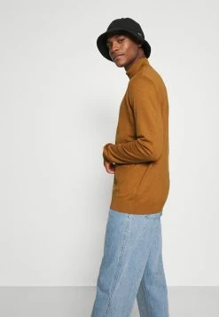 Budget 😍 Selected Homme SLHBERG HALF ZIP - Pullover - Wood Thrush 🎉 -Selected Homme Soldes Boutique f6c548ee22fe41ccb6032490db51a3b7