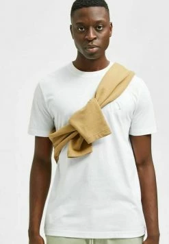 Meilleur prix 👏 Selected Homme BESTICKTER - T-shirt Basique - Bright White 💯 -Selected Homme Soldes Boutique f6e7df93d5b64a14a1e52d84da81b801