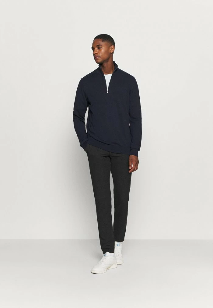 Remise 🥰 Selected Homme SLHBERG HALF ZIP - Pullover - Navy Blazer 🤩 2 Remise 🥰 Selected Homme SLHBERG HALF ZIP - Pullover - Navy Blazer 🤩 – Image 2