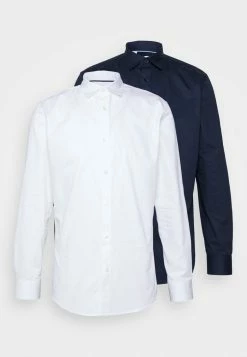 Top 10 👏 Selected Homme SLHSLIMMULTI 2 PACK - Chemise Classique - White/navy ❤️ -Selected Homme Soldes Boutique f75a7fb649ec4bd7bc7ffd967c15da22