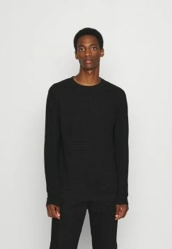 Coupon 🛒 Selected Homme SLHMASEI CREW NECK - Pullover - Black 🛒