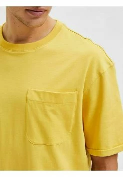 Remise 🌟 Selected Homme T-shirt Basique - Misted Yellow 🤩 -Selected Homme Soldes Boutique f8037a1b97624d26b8a928199827c99d