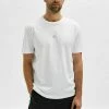 Meilleure vente 🌟 Selected Homme KURZE ÄRMEL - T-shirt Basique - White 🥰
