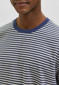 Tout neuf 😉 Selected Homme T-shirt Imprimé - Navy Blue 😍 -Selected Homme Soldes Boutique f9f38d576005462babfee2ffa83bd547