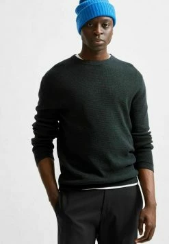 Tout neuf ❤️ Selected Homme Pullover - Dark Green Mottled Green 😉 -Selected Homme Soldes Boutique fb16f42c3d414d81990337cc066491cc