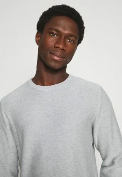 Vente flash ❤️ Selected Homme SLHBRENT CREW NECK - Pullover - Light Grey Melange 💯 -Selected Homme Soldes Boutique fc1299999db04aeaa335db0677ee4ade