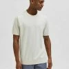 Tout neuf ⭐ Selected Homme T-shirt Basique - Off White 👍