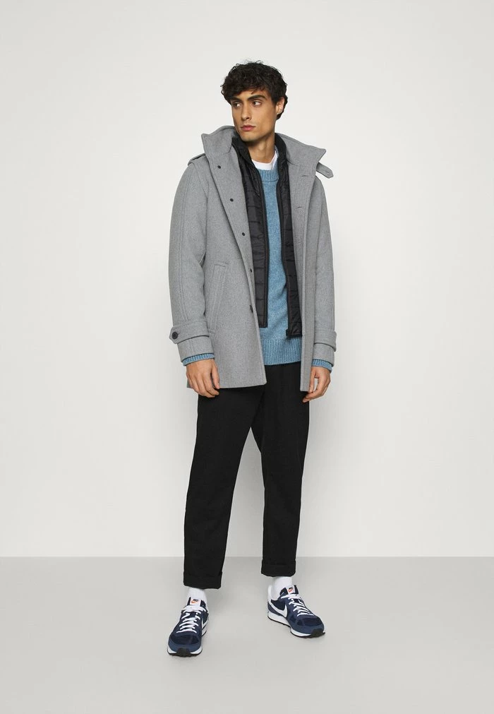 Le moins cher 🥰 Selected Homme SLHNOAH 🧥 COAT - Manteau Classique - Grey Melange 🥰 2 Le moins cher 🥰 Selected Homme SLHNOAH 🧥 COAT - Manteau Classique - Grey Melange 🥰 – Image 2