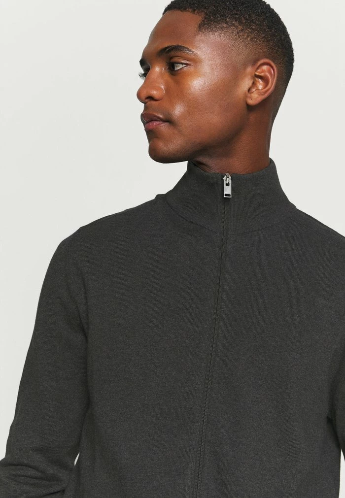 Sortie 🥰 Selected Homme SLHBERG FULL ZIP CARDIGAN - Gilet - Antracit/melange 💯 5 Sortie 🥰 Selected Homme SLHBERG FULL ZIP CARDIGAN - Gilet - Antracit/melange 💯 – Image 5